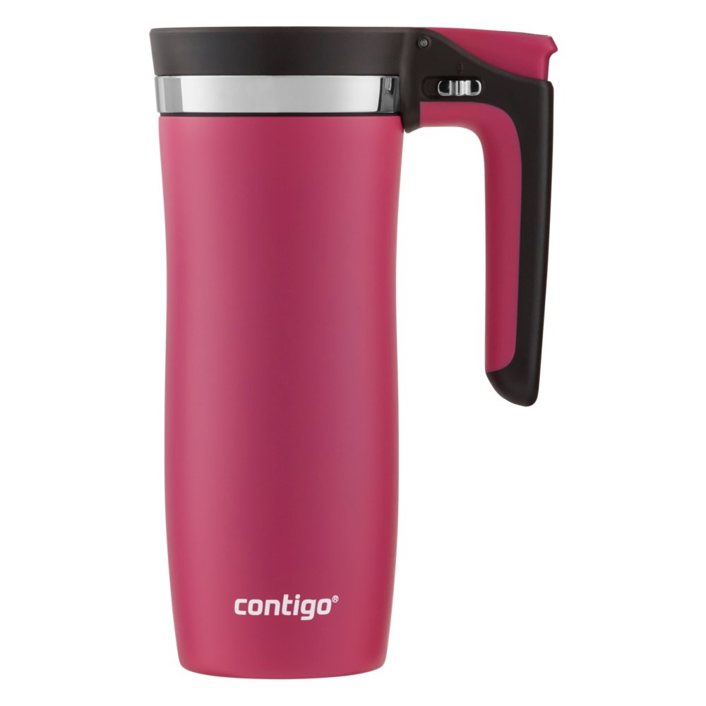 Travel mug shop with handle